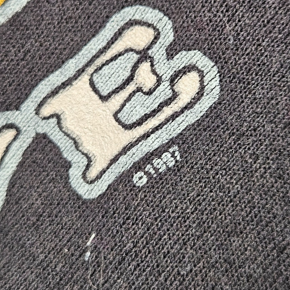 Vintage Wrangler Sweatshirt Mens Large? Black‎ Rodeo-Active Graphic Western 90s - Picture 4 of 8